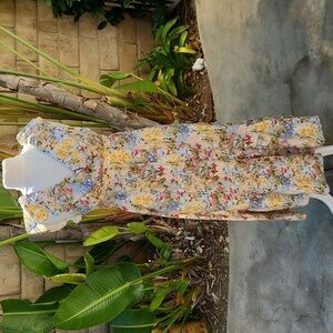 Reformation Reina Dress Countryside Floral Midi Size 0